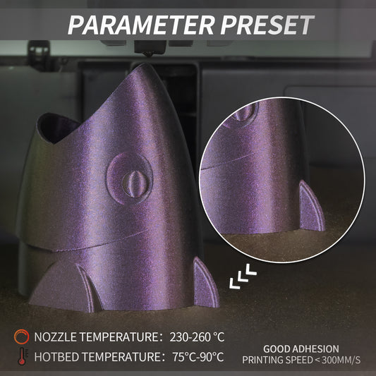 Galaxy PETG 3D Printer Filament 1.75mm, 1 KG, Galaxy Fuchsia