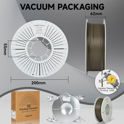 Carbon Fiber PETG 3D Printer Filament 1.75mm, 1 KG, Tan