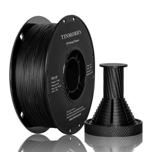 ガラス繊維入りTPUフィラメント 1.75mm、1kg、フロストブラック