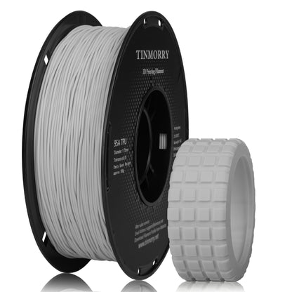95A TPU 3D Printer Filament 1.75mm, 1 KG,Telecom Grey