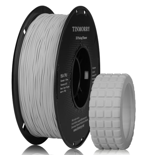 95A TPU 3D Printer Filament 1.75mm, 1 KG,Telecom Grey