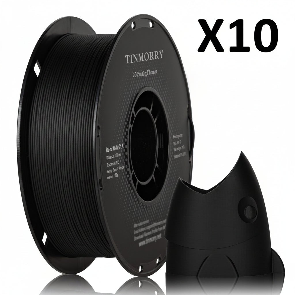 10 Rolls Matte PLA Filament, 1 KG 1 Spool