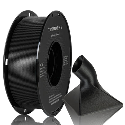 Glass Fiber PC 3D Printer Filament 1.75mm, 1 KG, Frosted Black