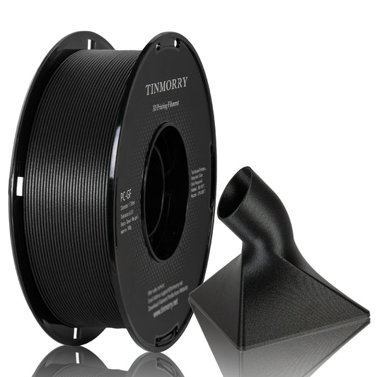 Glass Fiber PC 3D Printer Filament 1.75mm, 1 KG, Frosted Black