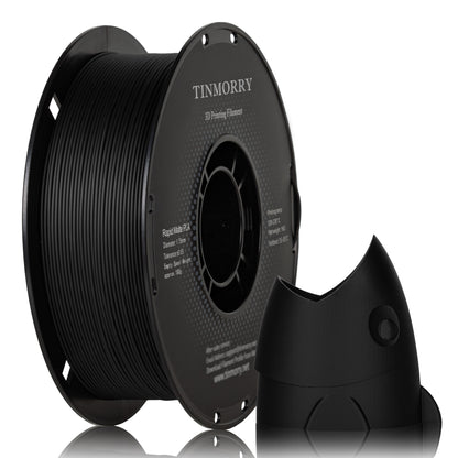 TINMORRY Mattes PLA-Filament 1,75 mm, PLA-3D-Druckfilament, kompatibel mit Bambu Lab FDM-3D-Drucker, 1 kg, 1 Spule, Schwarz 