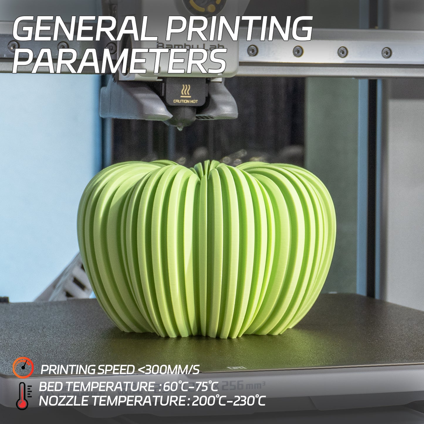 Matte PLA 3D Printer Filament 1.75mm, 1 KG, Matte Light Green