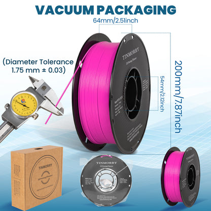 Rapid PETG-Eco 3D Printer Filament 1.75mm, 1 KG, Fluorescent Fuchsia