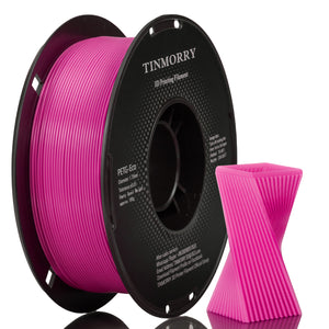 TINMORRY PETG Filament 1.75mm, Rapid PETG-Eco 3D Printing Filament, Compatible with Bambu Lab/Creality K1C / FLASHFORGE Adventurer 5M FDM 3D Printer, 1 KG 1 Spool, Fluorescent Purple Red