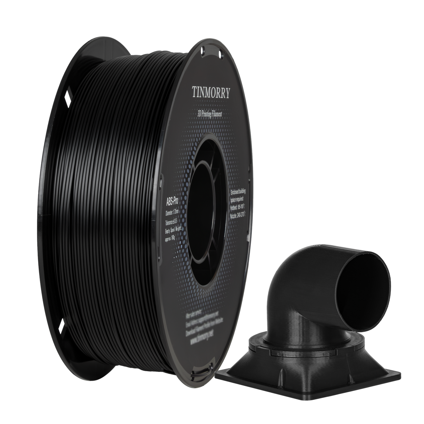 ABS-Pro 3D Printer Filament 1.75mm, 1 KG, Black