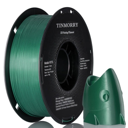 Metallic PETG 3D Printer Filament 1.75mm, 1 KG, Metallic Midnight Green