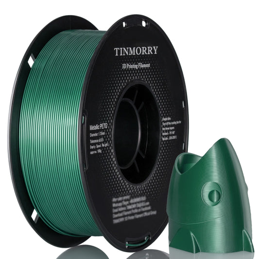 Metallic PETG 3D Printer Filament 1.75mm, 1 KG, Metallic Midnight Green