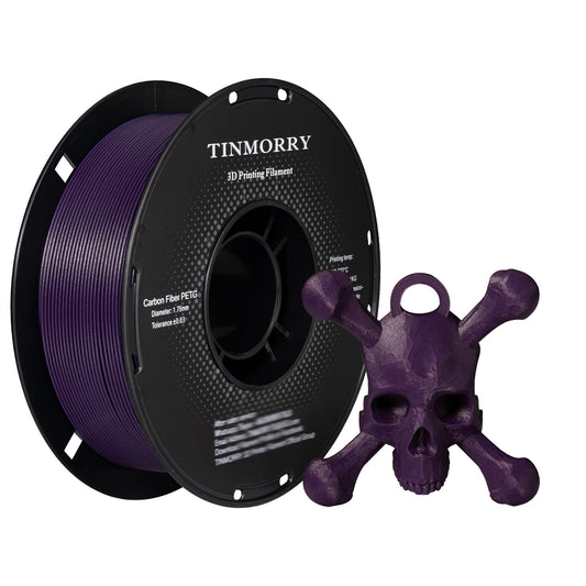 Carbon Fiber PETG 3D Printer Filament 1.75mm, 1 KG, Violet