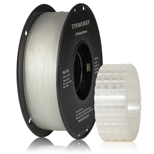 95A TPU 3D Printer Filament 1.75mm, 1 KG, Transparent