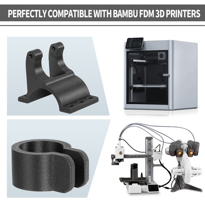 Glass Fiber PET 3D Printer Filament 1.75mm, 1 KG, Black