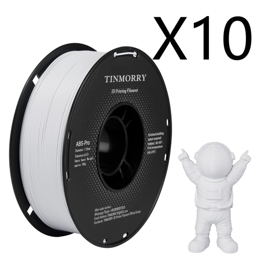 10 Rolls ABS-Pro 3D Printer Filament 1.75mm, 1 KG 1 Spool