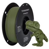 Matte PLA Filament 1.75mm 1kg, TINMORRY PLA Filament 3D Printing Materials for 3D Printer, 1 Spool, Matte Army Green