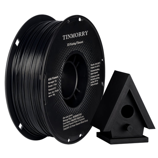 ASA 3D Printer Filament 1.75mm, 1 KG, Black