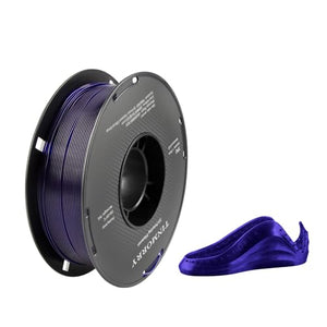 Filament TPU 1.75 mm, TINMORRY 3D Printing Materials, TPU Filament for FDM 3D Printer, 1 kg 1 Spool, Transparent Violet