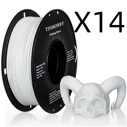 14 Rolls Value Pack & Save | Glass Fiber PETG Filament, 1 KG 1 Spool