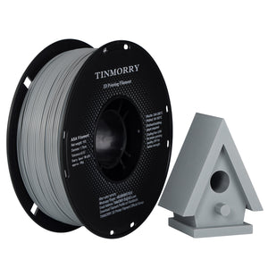 TINMORRY ASA Filament 1.75mm, High UV & Heat Resistant 3D Printer Filament, Durable & Toughness, Dimensional Accuracy +/- 0.03mm, Perfect for Printing Outdoor Functional Parts,1KG Spool, Gray