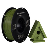 TINMORRY ASA-Filament 1,75 mm, hoch UV- und hitzebeständiges 3D-Druckerfilament, langlebig und robust, Maßgenauigkeit +/- 0,03 mm, perfekt zum Drucken von Funktionsteilen im Außenbereich, 1-kg-Spule, Olivgrün 