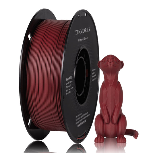Matte PETG 3D Printer Filament 1.75mm, 1 KG, Matte Scarlet Red
