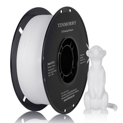 TINMORRY マットPETG 3Dプリンター用フィラメント 1.75mm、1kg、マットホワイト