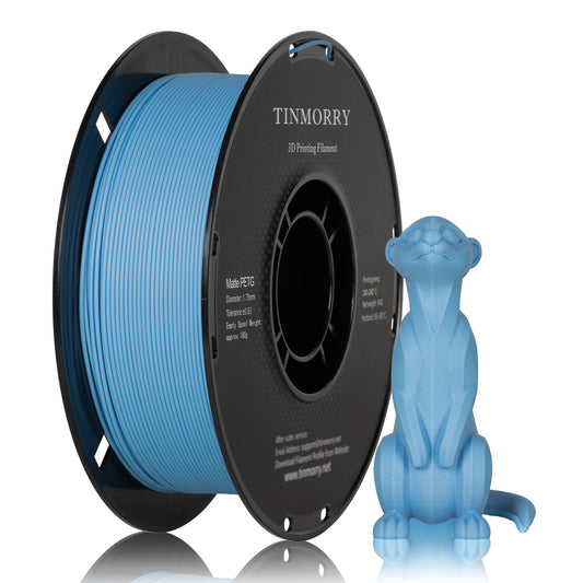 Matte PETG 3D Printer Filament 1.75mm, 1 KG, Matte Light Blue