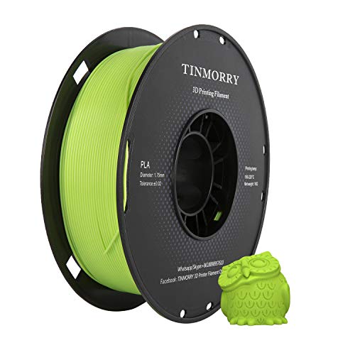 <transcy>PLA Filament 1,75mm 1kg, TINMORRY PLA 3D-Druckmaterialien für 3D-Drucker, 1 Spule, Helles APPLE Green</transcy>