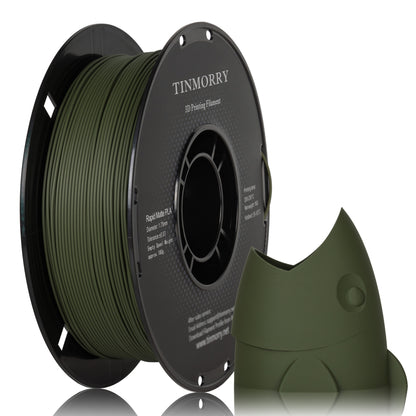 Matte PLA 3D Printer Filament 1.75mm, 1 KG, Matte Olive Green