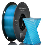 TINMORRY PETG Filament 1.75mm, Rapid PETG-Eco 3D Printing Filament, Compatible with Bambu Lab/Creality K1C / FLASHFORGE Adventurer 5M FDM 3D Printer, 1 KG 1 Spool, Transparent Blue