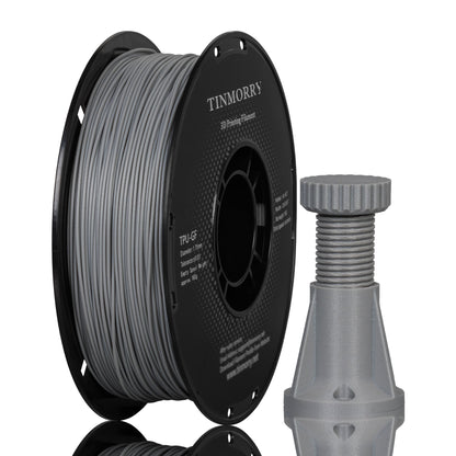 Glass Fiber TPU Filament 1.75mm, 1 KG, Frosted Light Grey