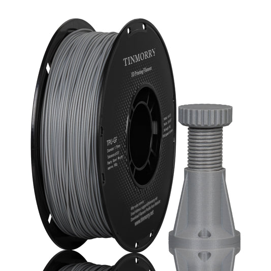 Glass Fiber TPU Filament 1.75mm, 1 KG, Frosted Light Grey
