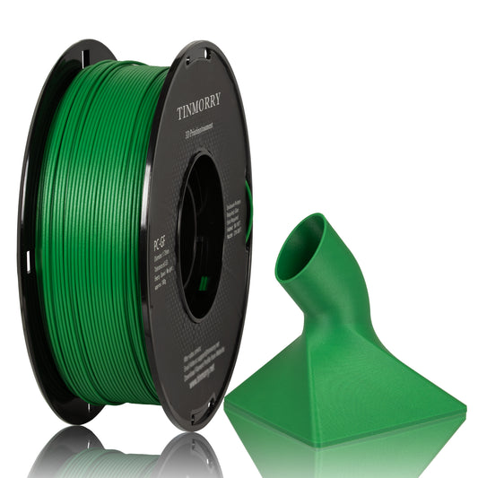 Glass Fiber PC 3D Printer Filament 1.75mm, 1 KG, Signal Green