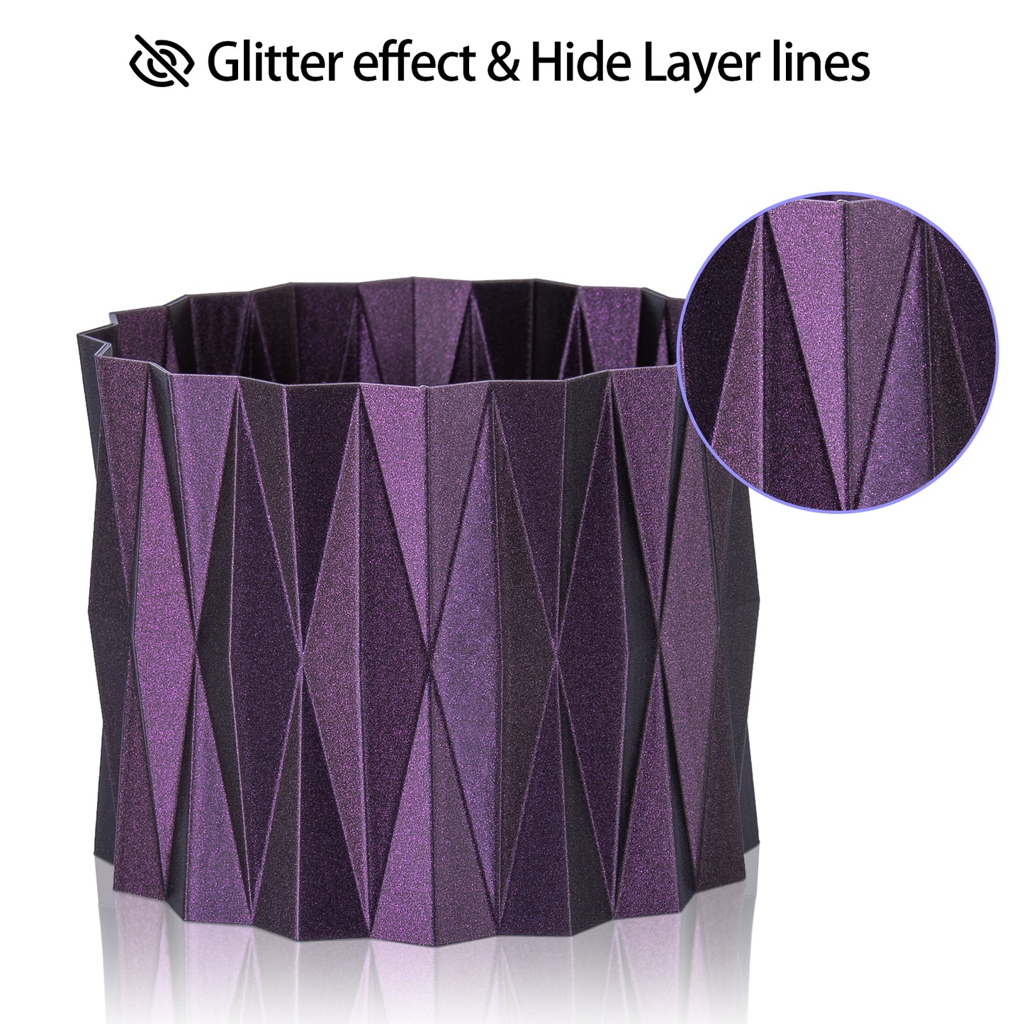 Galaxy PETG 3D Printer Filament 1.75mm, 1 KG, Galaxy Fuchsia