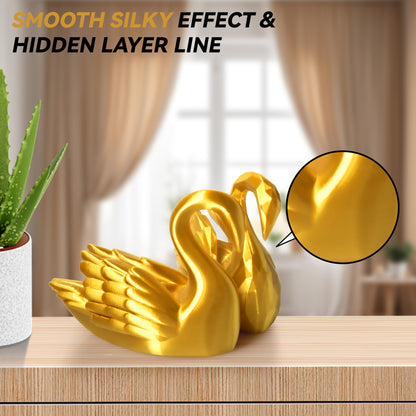 Silk PLA 3D Printer Filament 1.75mm, 1 KG, Silk Gold