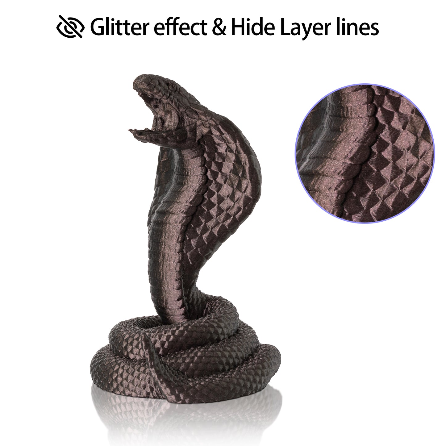 TINMORRY PETG フィラメント 1.75 mm、Galaxy PETG 3D プリンター フィラメント、Bambu FDM 3D プリンター対応、1 kg 1 スプール、Galaxy パープル ゴールド