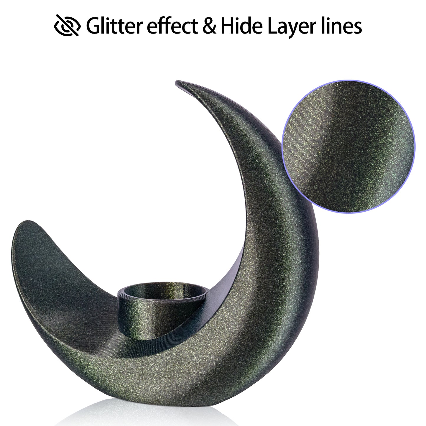 TINMORRY PETG フィラメント 1.75 mm、Galaxy PETG 3D プリンター フィラメント、Bambu FDM 3D プリンター対応、1 kg 1 スプール、Galaxy グリーン ゴールド