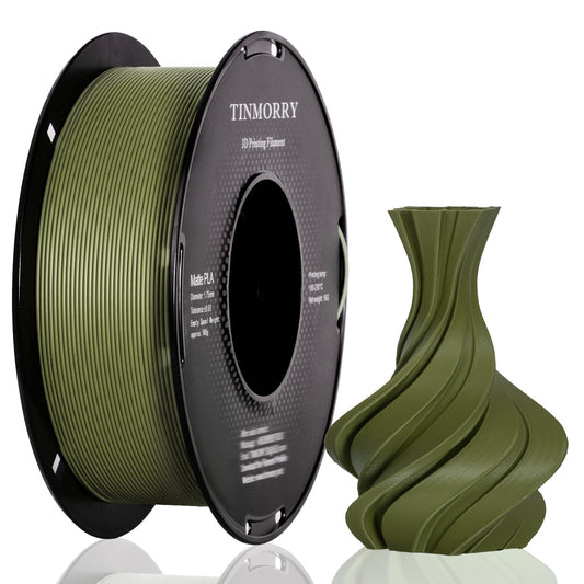 Matte PLA 3D Printer Filament 1.75mm, 1 KG, Matte Olive Green