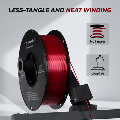 Silk PLA 3D Printer Filament 1.75mm, 1 KG, Silk Red