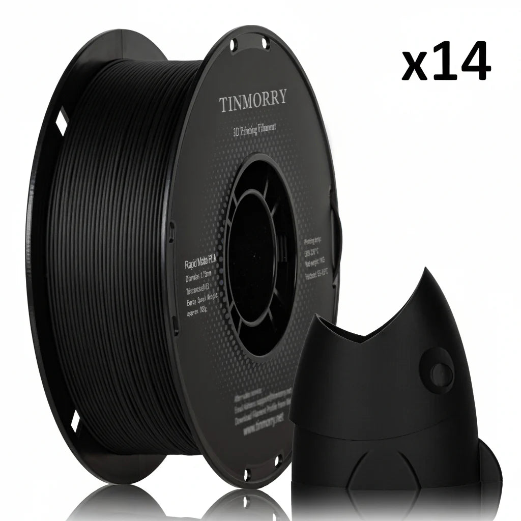 14 Rolls Matte PLA Filament, 1 KG 1 Spool