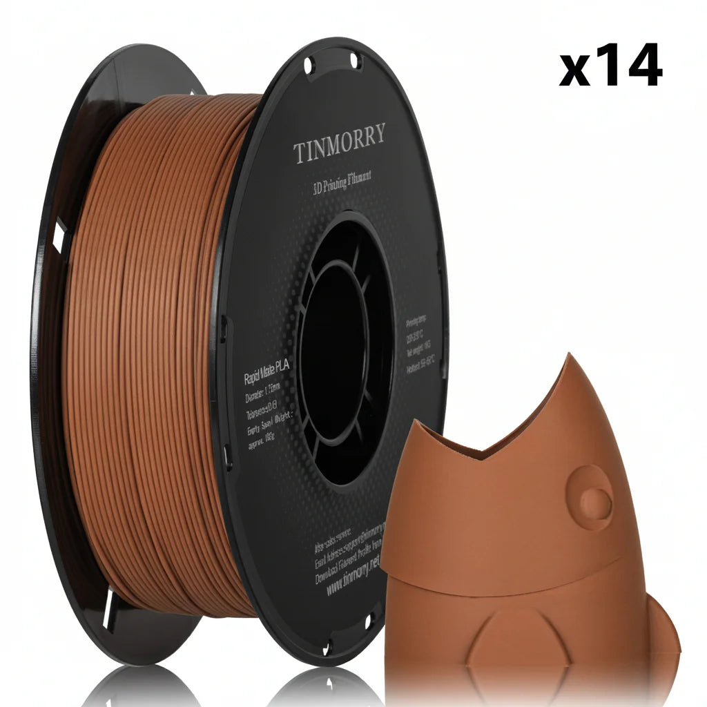 14 Rolls Matte PLA Filament, 1 KG 1 Spool
