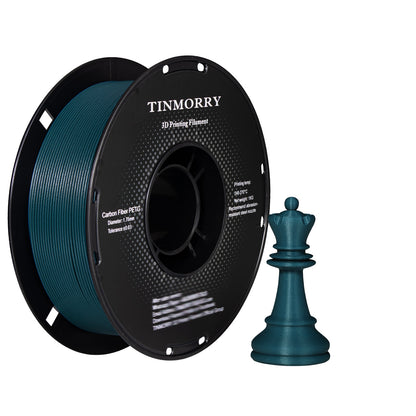 Carbon Fiber PETG 3D Printer Filament 1.75mm, 1 KG, Peacock Green