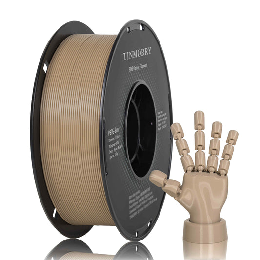 TINMORRY PETG-Filament 1,75 mm, Rapid PETG-Eco 3D-Druckfilament, kompatibel mit Bambu Lab/Creality K1C / FLASHFORGE Adventurer 5M FDM 3D-Drucker, 1 kg 1 Spule, Aprikose 