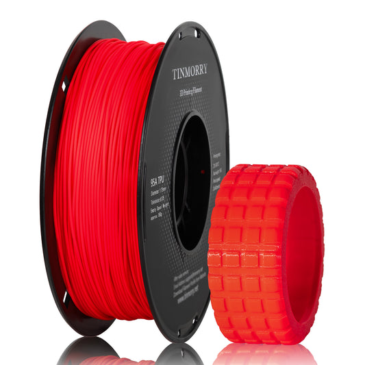 95A TPU 3D Printer Filament 1.75mm, 1 KG, Fluorescent Red