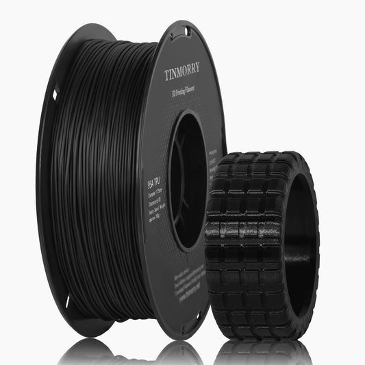95A TPU 3D Printer Filament 1.75mm, 1 KG, Black