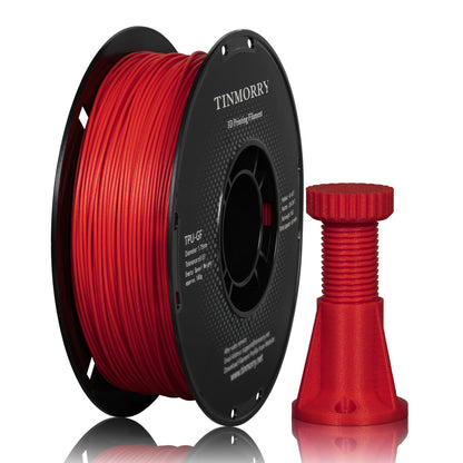 Glass Fiber TPU Filament 1.75mm, 1 KG, Frosted Red