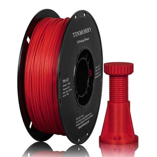 Glass Fiber TPU Filament 1.75mm, 1 KG, Frosted Red