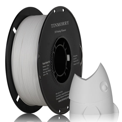 TINMORRY マット PLA フィラメント 1.75mm、PLA 3D プリント フィラメント、Bambu Lab FDM 3D プリンター対応、1 KG 1 スプール、マット ホワイト