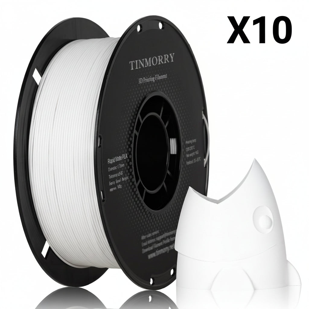 10 Rolls Matte PLA Filament, 1 KG 1 Spool